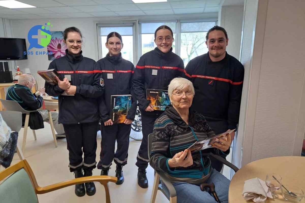 Vie sociale dynamique à l&rsquo;EHPAD des Abers à Lannilis : Une rencontre intergénérationnelle mémorable