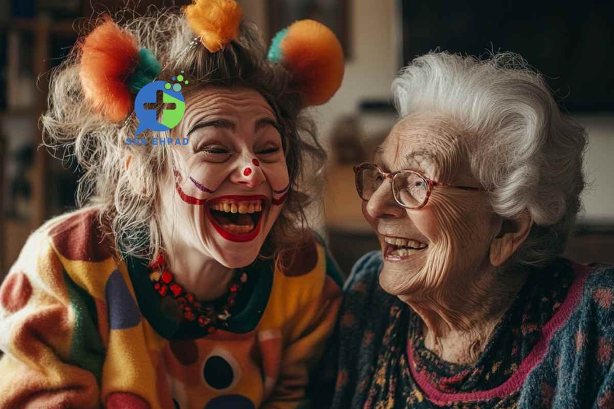 un clown en EHPAD