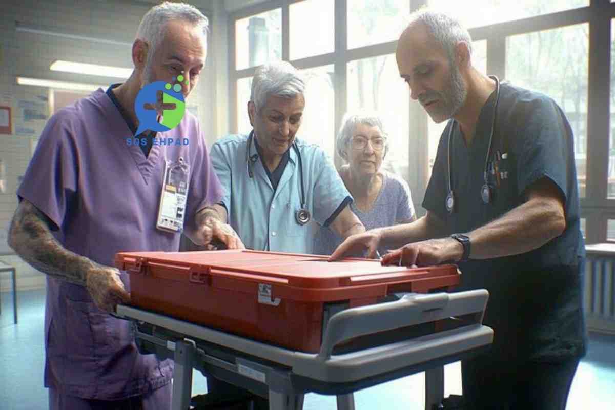 le chariot d'urgence en ehpad