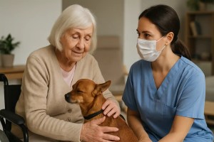 Animaux en EHPAD : Comment concilier médiation animale