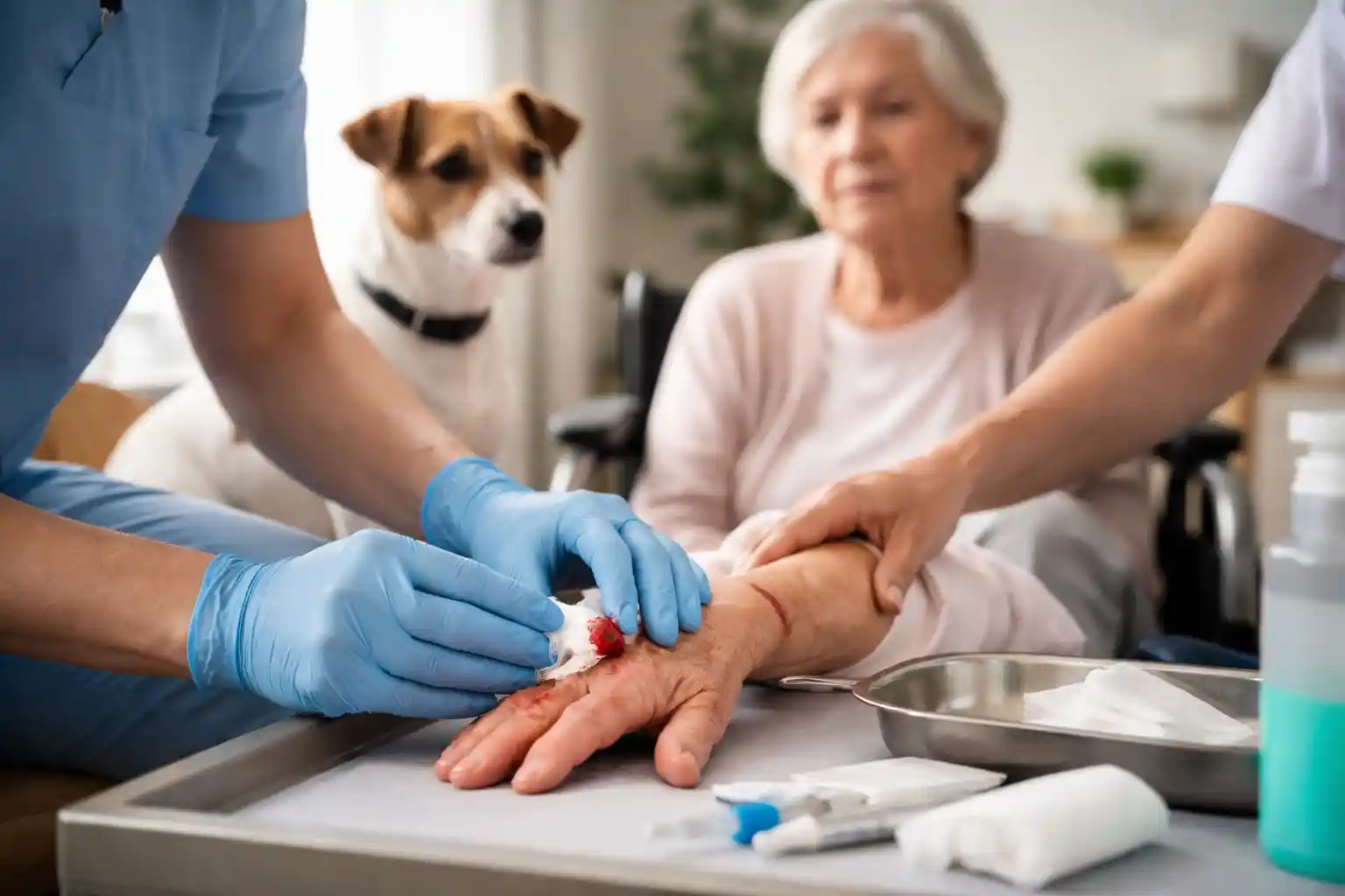 Protocole morsure animale en EHPAD : sécurisez vos résidents en 3 étapes clés de prise en charge