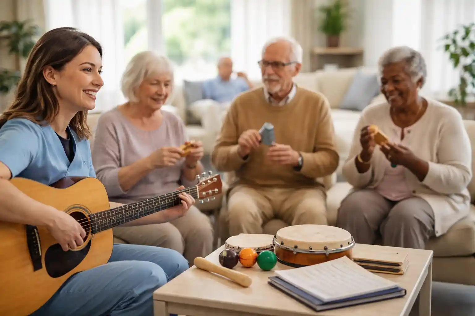 Comment structurer un programme de musicothérapie en EHPAD