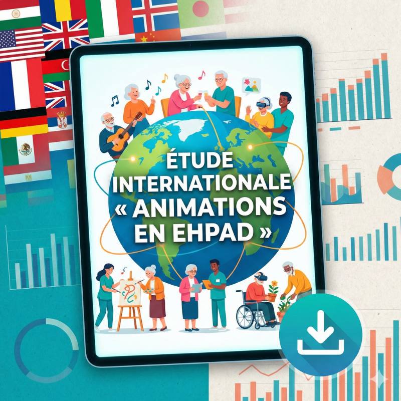 Couverture de l Etude Internationale Animations en EHPAD avec Guide Operationnel