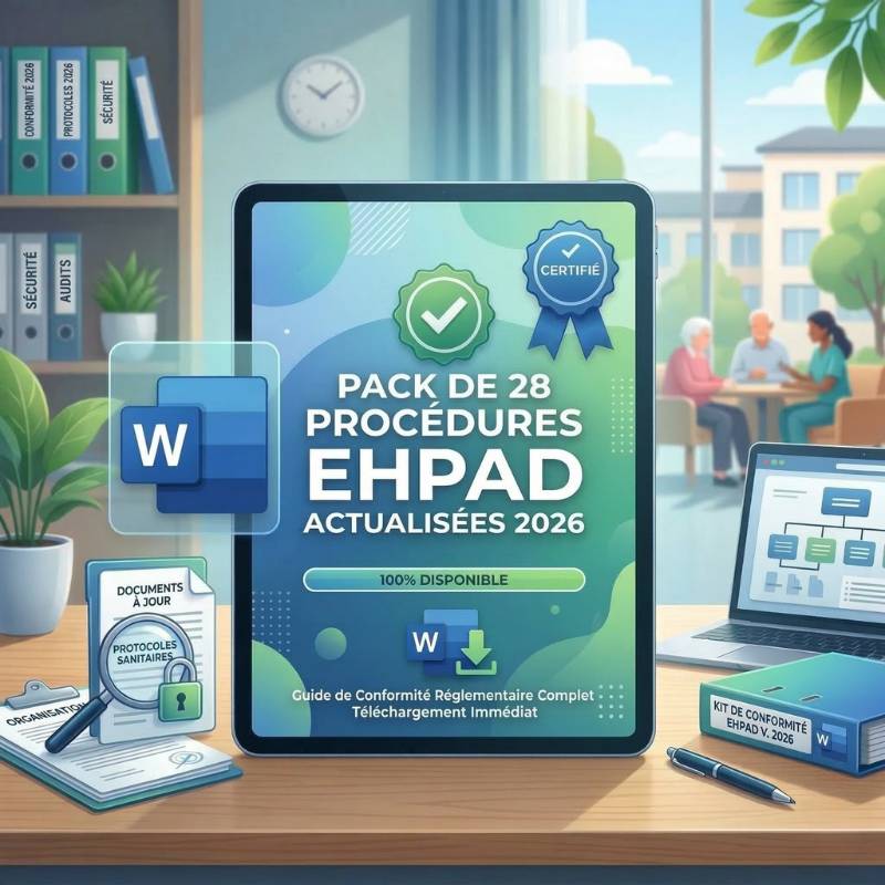 Pack 28 Procédures EHPAD - actualisées 2026