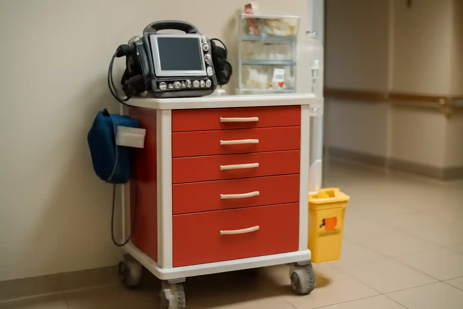 Chariot d'urgence gériatrique en EHPAD : matériel et protocoles