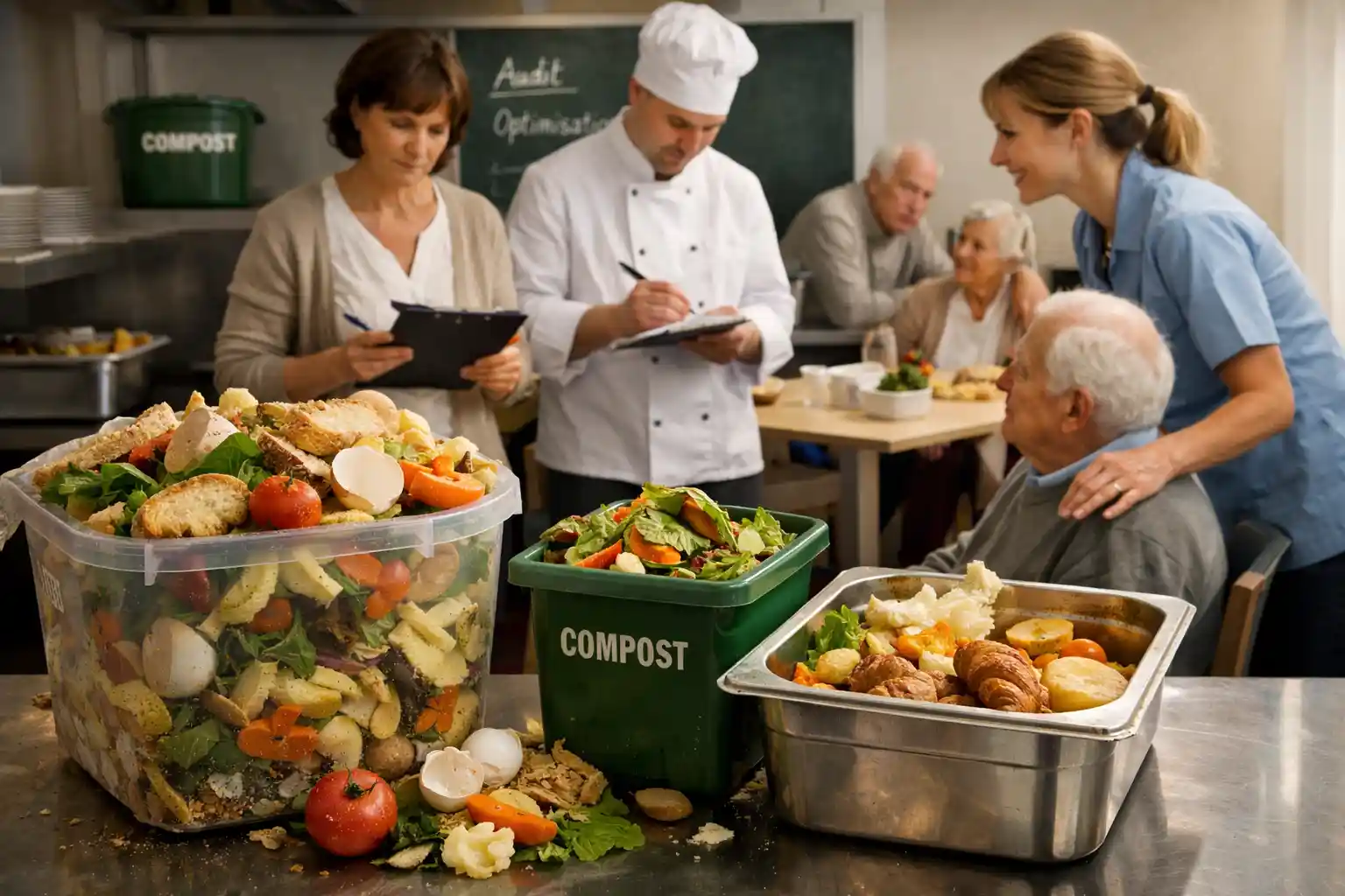 Gaspillage alimentaire en EHPAD : méthode pour réduire les pertes