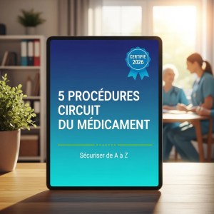 Pack 5 Procédures CIRCUIT DU MÉDICAMENT — Sécurisation, Stupéfiants, Perfusions, Délégation, Thermosensibles