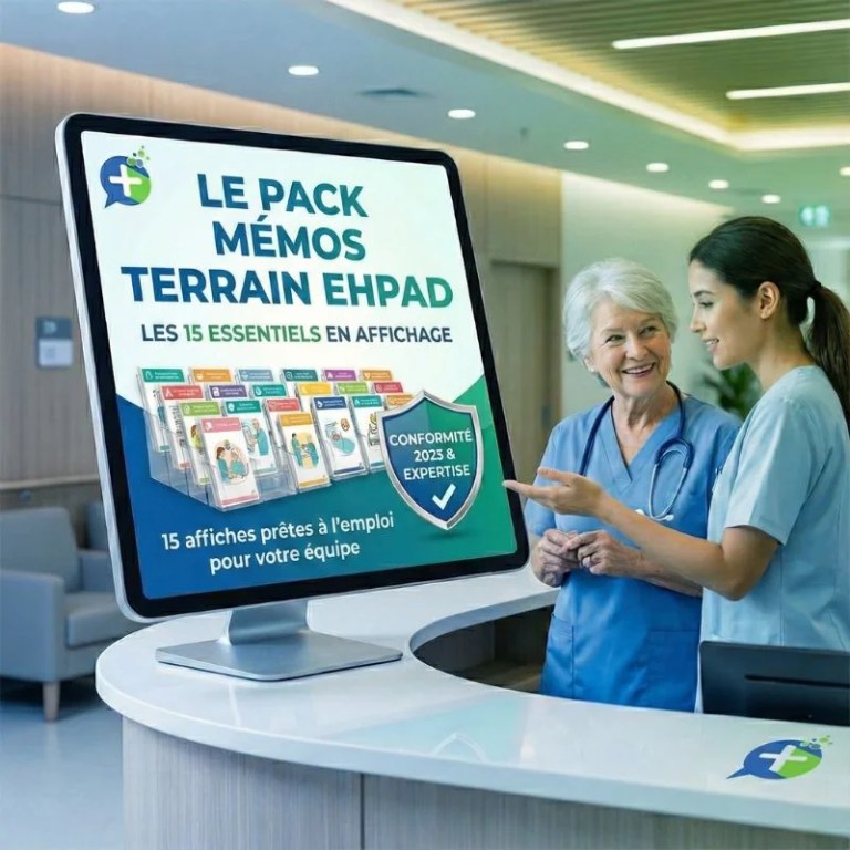 Le Pack "Mémos Terrain" EHPAD : Les 15 Essentiels en Affichage