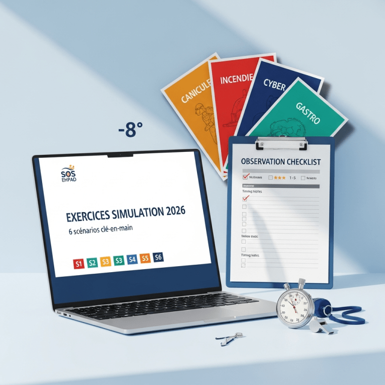 Kit Exercices de simulation de crise 2026 — 8 fichiers (CESE)