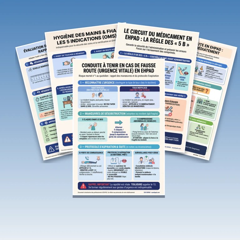 Kit Affichage « Mémos Terrain » EHPAD 2026 — 15 affiches A4 prêtes à imprimer