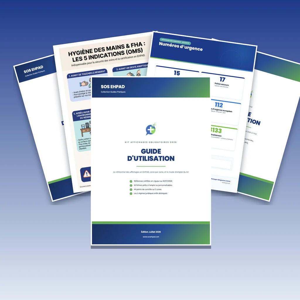 Pack Intégral « Établissement Conforme » 2026 — les 8 Kits & Trames EHPAD (-32 %) — SOS EHPAD