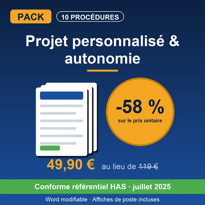 Pack Procédures Projet personnalisé & autonomie — SOS EHPAD