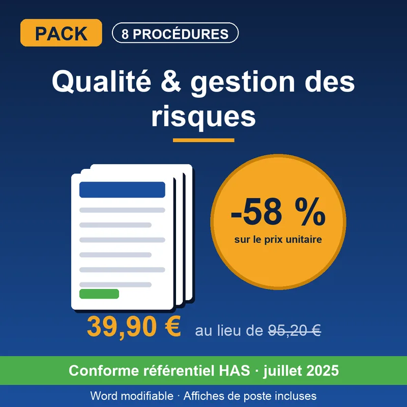 Pack Procédures Qualité & gestion des risques