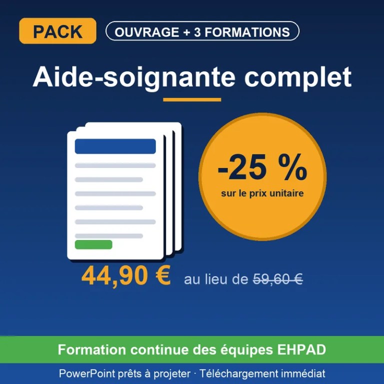 Pack Aide-Soignante Complet : Ouvrage PDF + 3 Mini-formations
