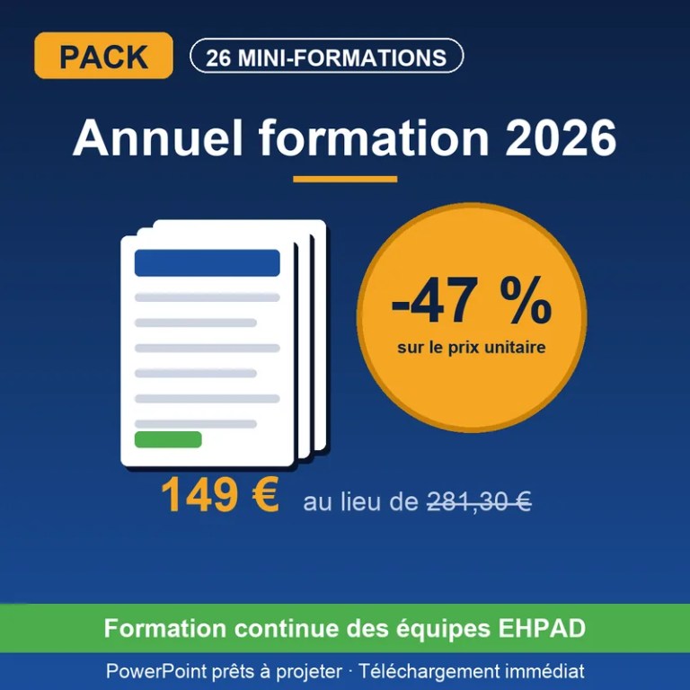 Pack Annuel Formation EHPAD 2026 — 26 Mini-Formations + Outil Planning