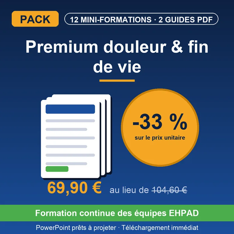 Pack PREMIUM Douleur, Soins Palliatifs & Fin de Vie — Pack INTÉGRAL + Vidéo + 2 Guides